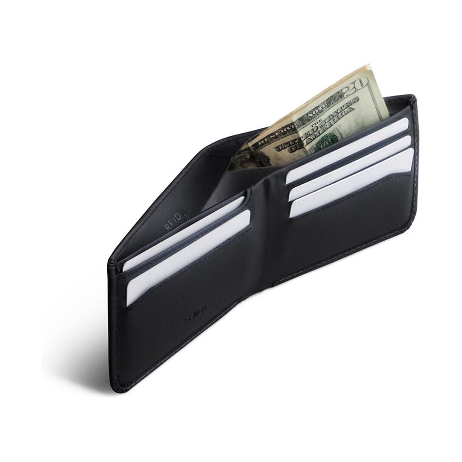 Bellroy RFID Hide & Seek LO Leather Wallet Black Black