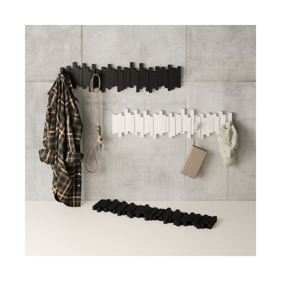 Umbra Sticks 8 Wall Hooks Black Black