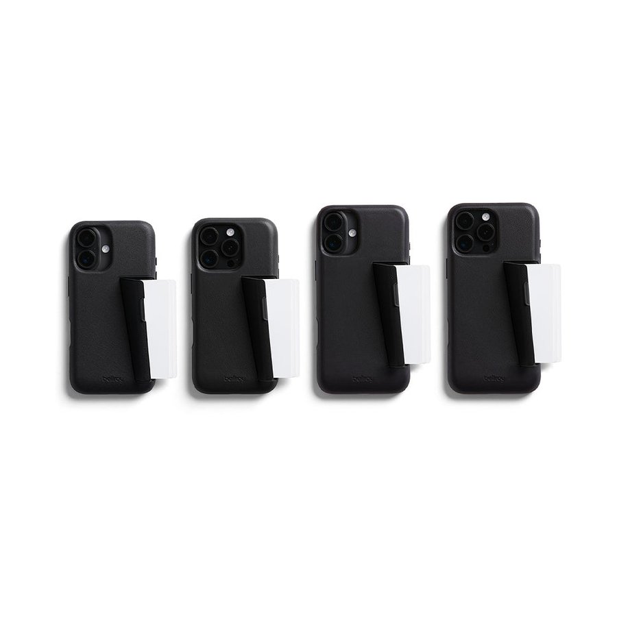 Bellroy iPhone 16 Pro Phone Case – 3 Card Black Black