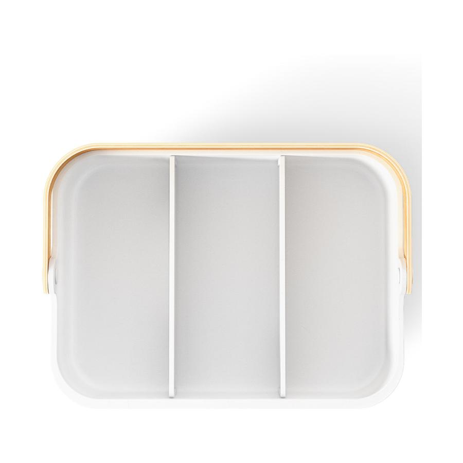 Umbra Bellwood Large Stackable Bin White/Natural White/Natural