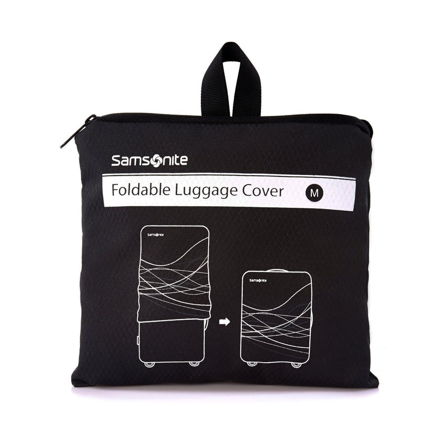 Samsonite Foldable Luggage Cover - Medium Black Black