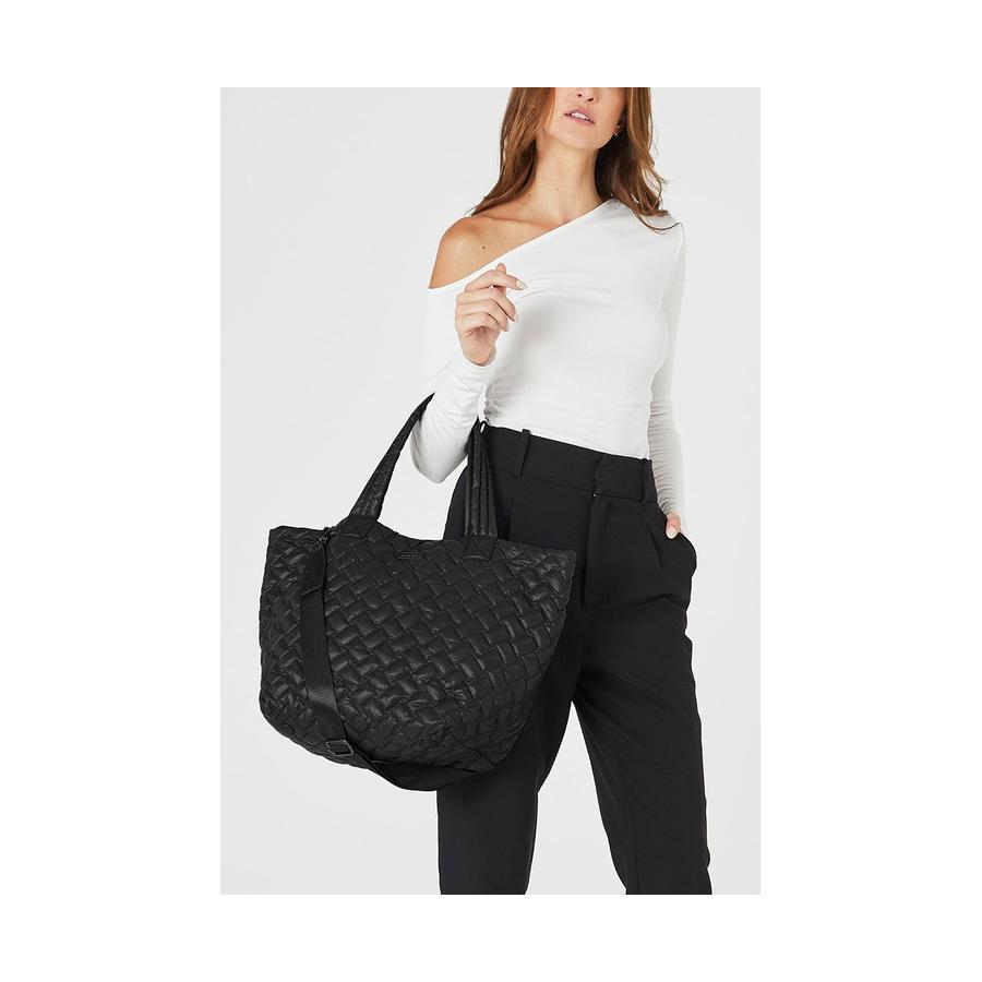 Pierre Cardin Misty Ladies Nylon Padded Tote Bag Black Black