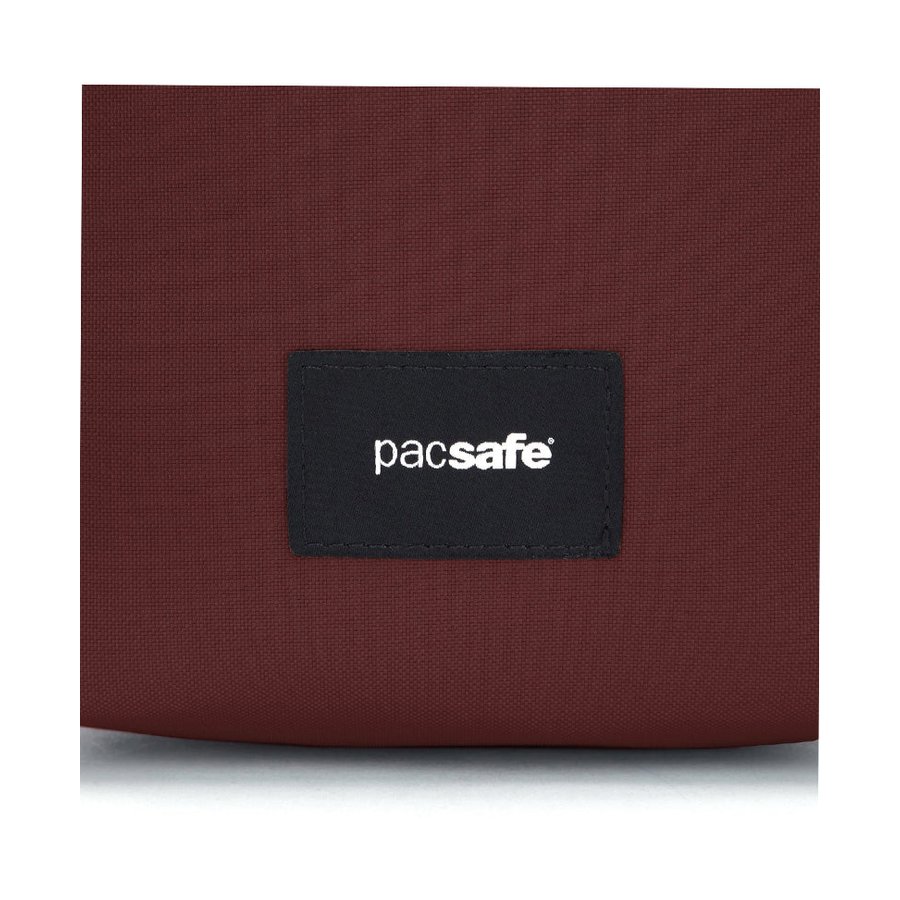 Pacsafe GO Anti-Theft Recycled Festival Crossbody Bag Garnet Red Garnet Red