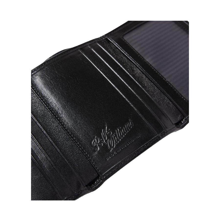 RM Williams Small Tri-Fold Wallet Black Black