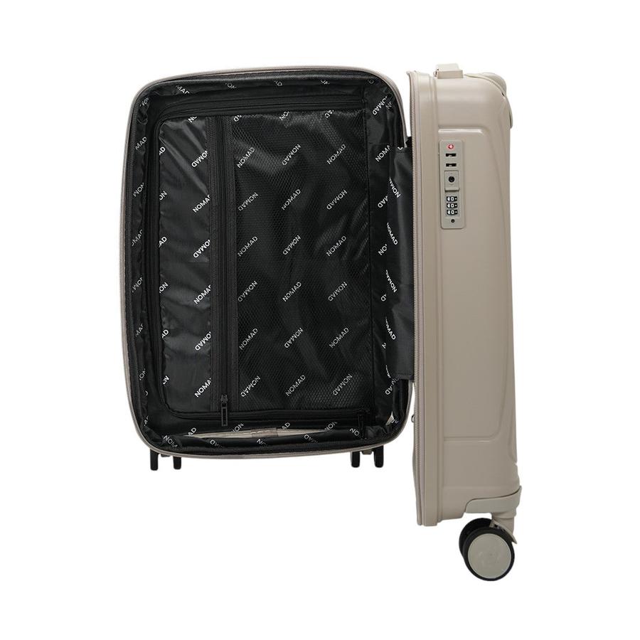 Nomad Quest 56cm Hardside Carry-On Suitcase Beige Beige
