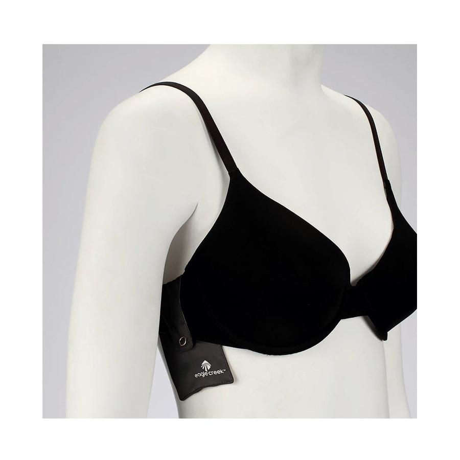 Eagle Creek Silk Undercover Bra Stash Black Black