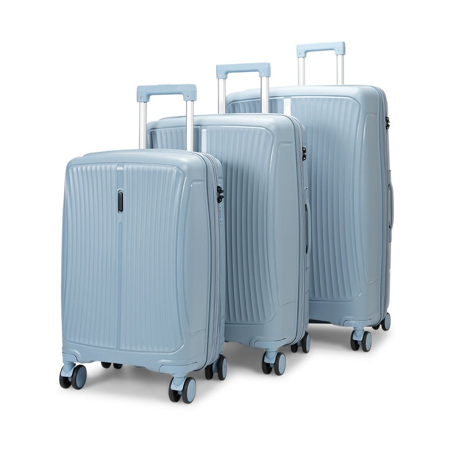 Nomad Quest 56cm, 65cm & 75cm Hardside Luggage Set Steel Blue Steel Blue