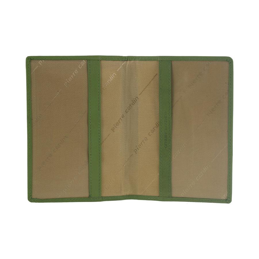 Pierre Cardin Orla Leather Passport Wallet Cover Leaf Leaf