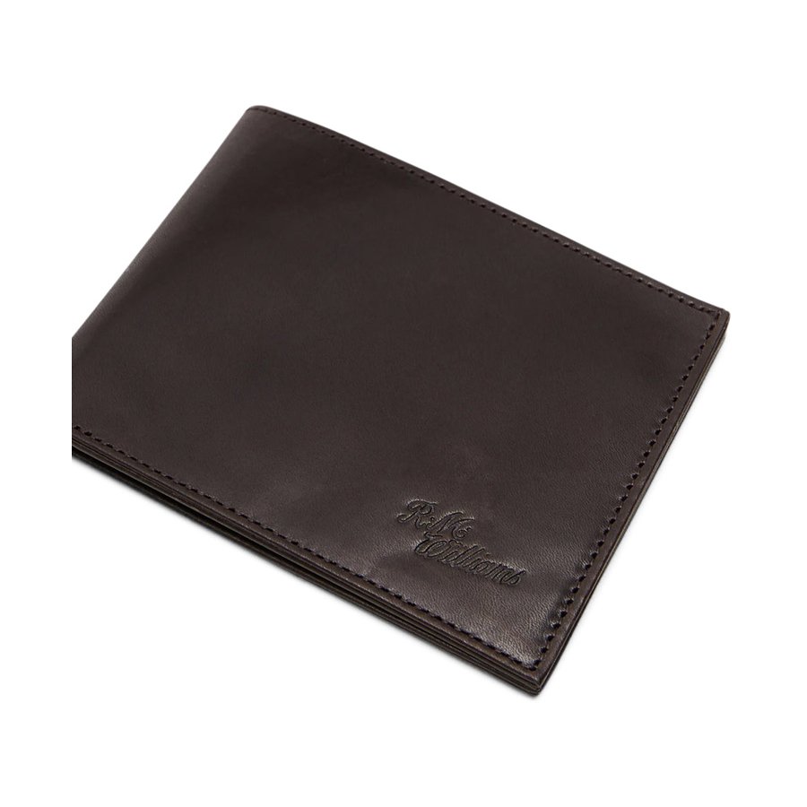RM Williams Singleton Bifold Wallet Dark Brown Dark Brown