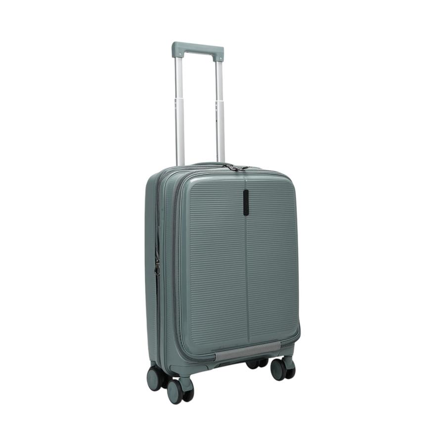 Caselite Venture 57cm Top Open Hardside Carry-On Suitcase Grey Green Grey Green