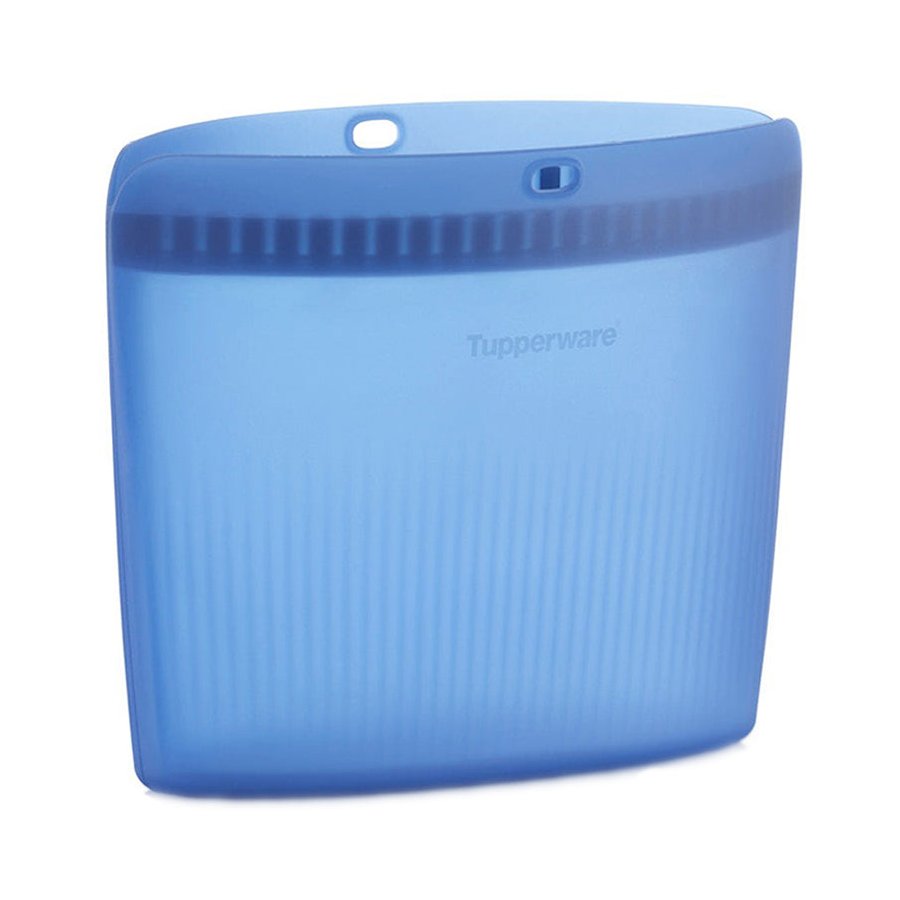 Tupperware Ultimate Silicone Bag Large Sheer Blue Sheer Blue