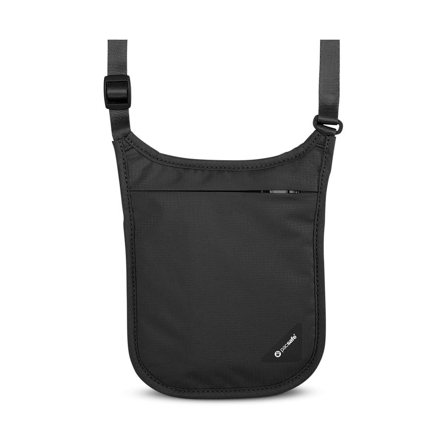 Pacsafe Coversafe V75 RFID Blocking Neck Pouch Black Black