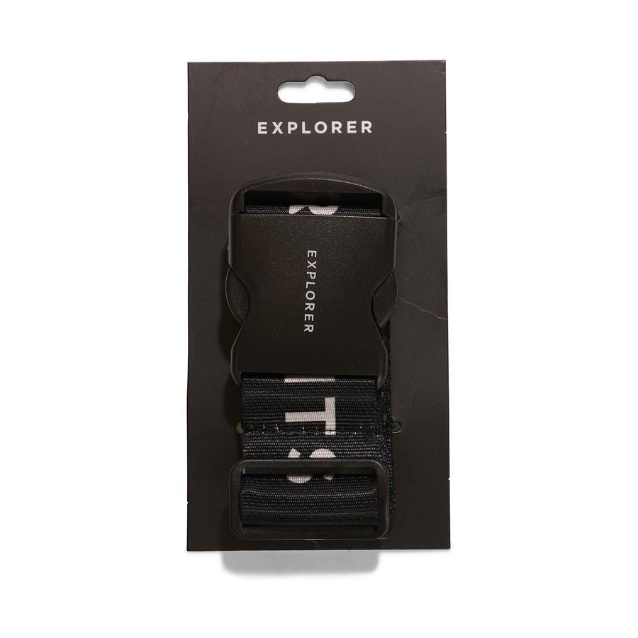 Explorer Luggage Strap Black Black