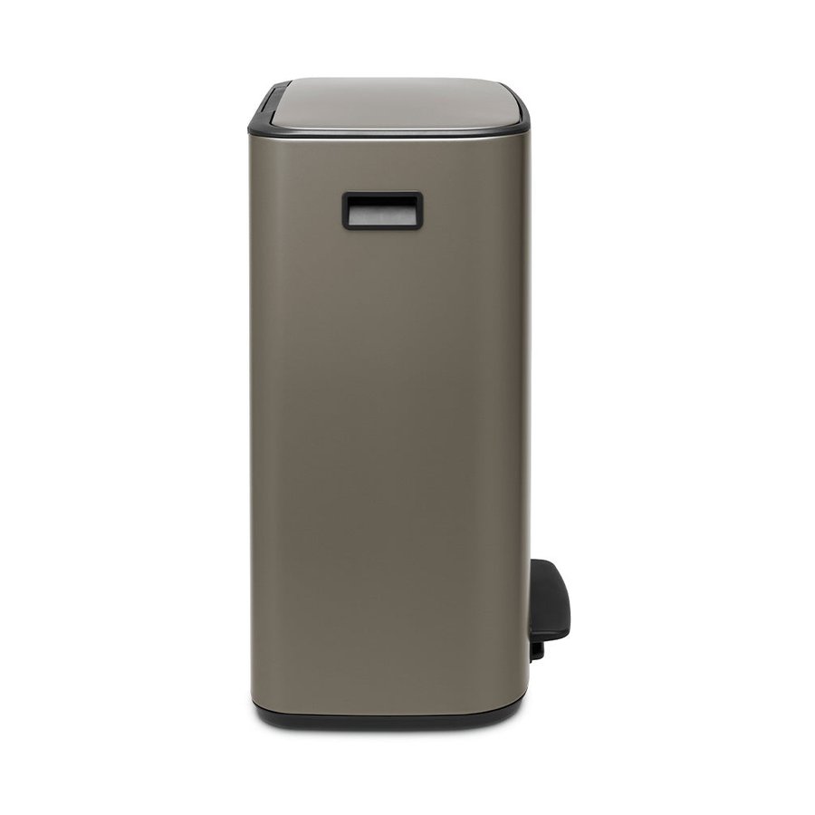Brabantia Bo Pedal Bin (2 x 30L) Platinum Platinum