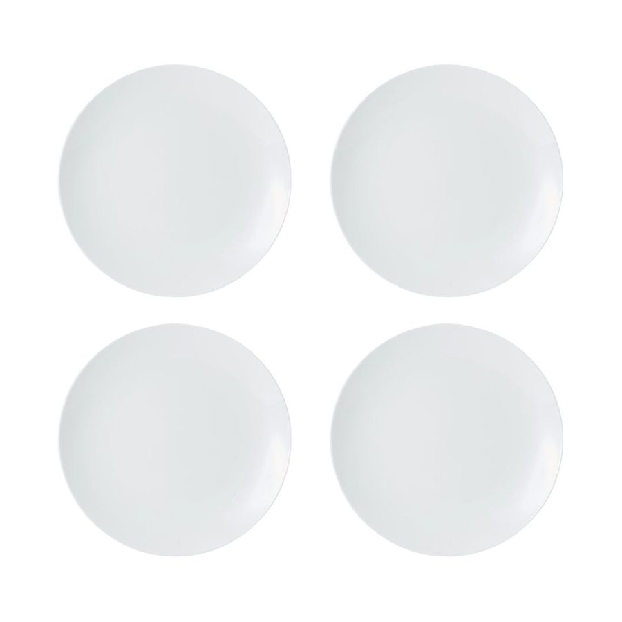 Mikasa Chalk 12-Piece Porcelain Dinner Set White White