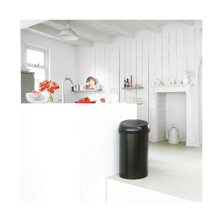 Brabantia Touch Bin (60L) Matte Black Matte Black