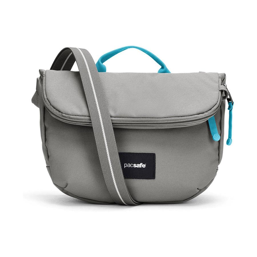 Pacsafe GO Anti-Theft Recycled Saddle Crossbody Bag Stone Stone