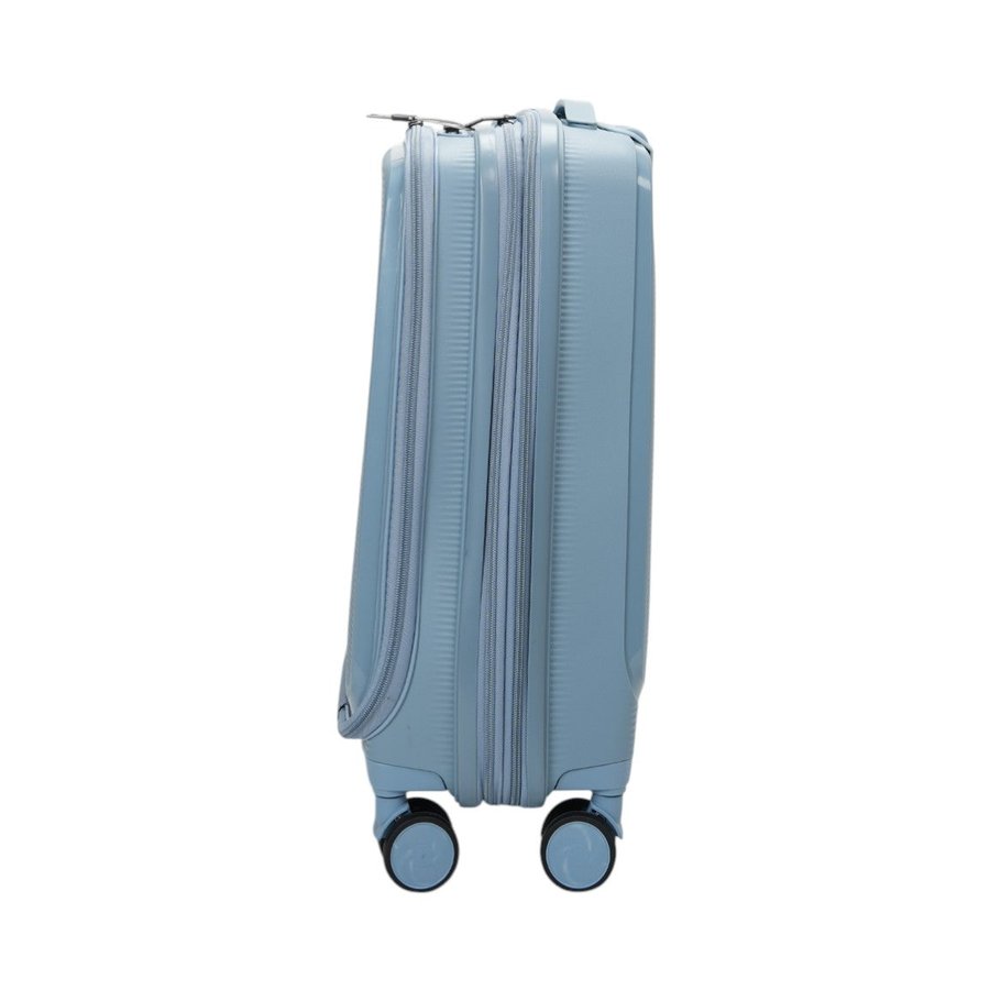 Caselite Venture 57cm Top Open Hardside Carry-On Suitcase Grey Blue Grey Blue