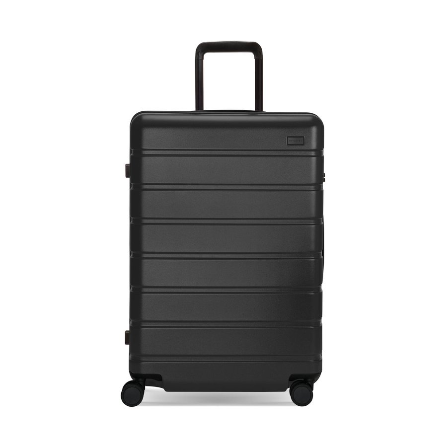 Explorer Arlo Pro 65cm Hardside Expandable Checked Suitcase Black Black