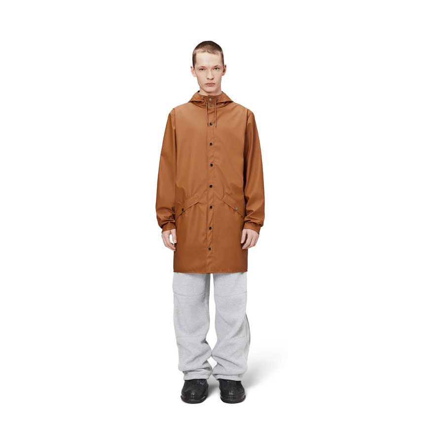 Rains Long Jacket Rust M