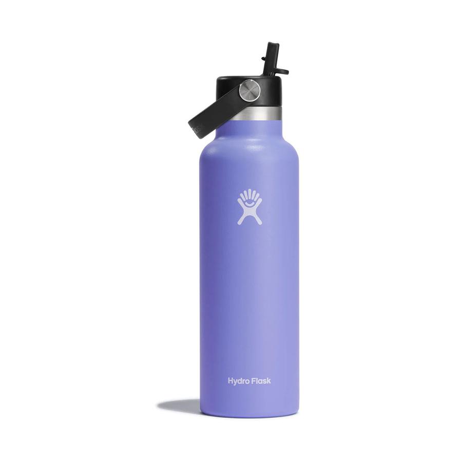 Hydro Flask 21oz (621ml) Standard Mouth Drink Bottle w/ Flex Straw Cap Lupine Lupine