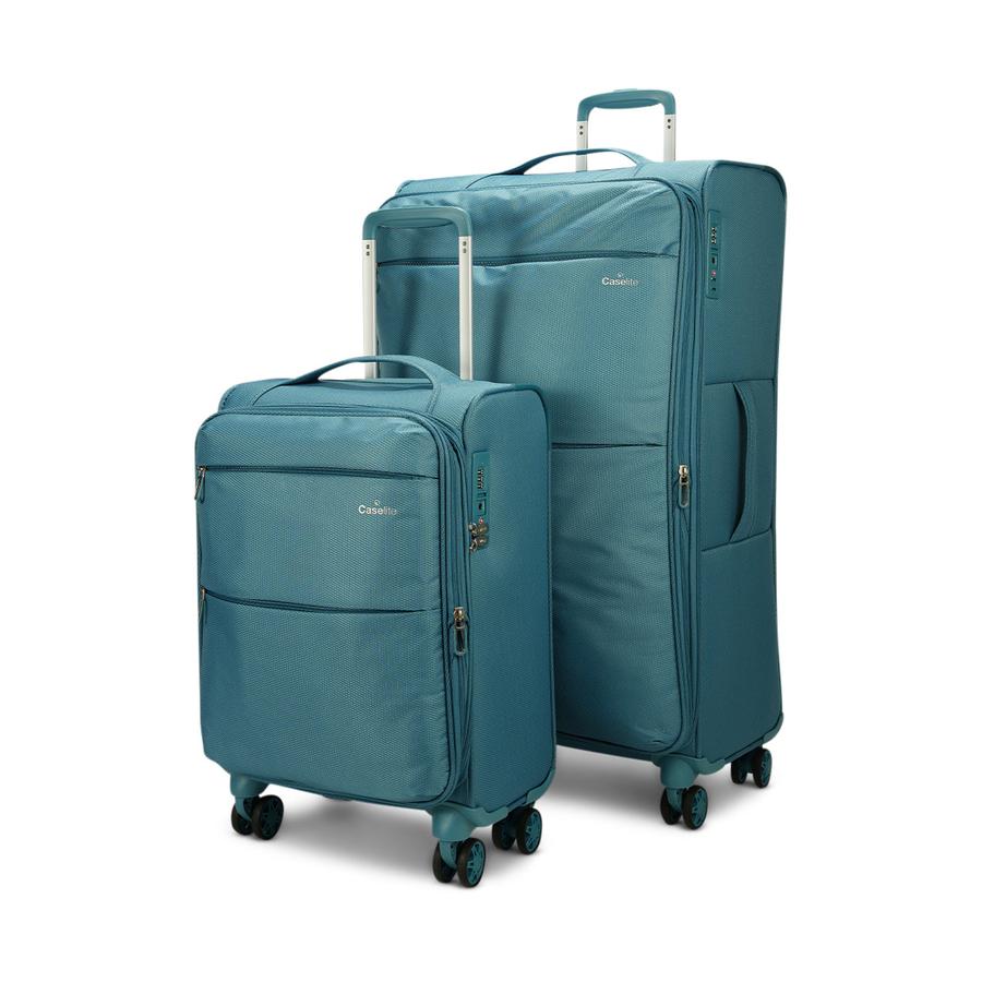 Caselite Ultra 55cm & 80cm Softside Luggage Set Teal Teal