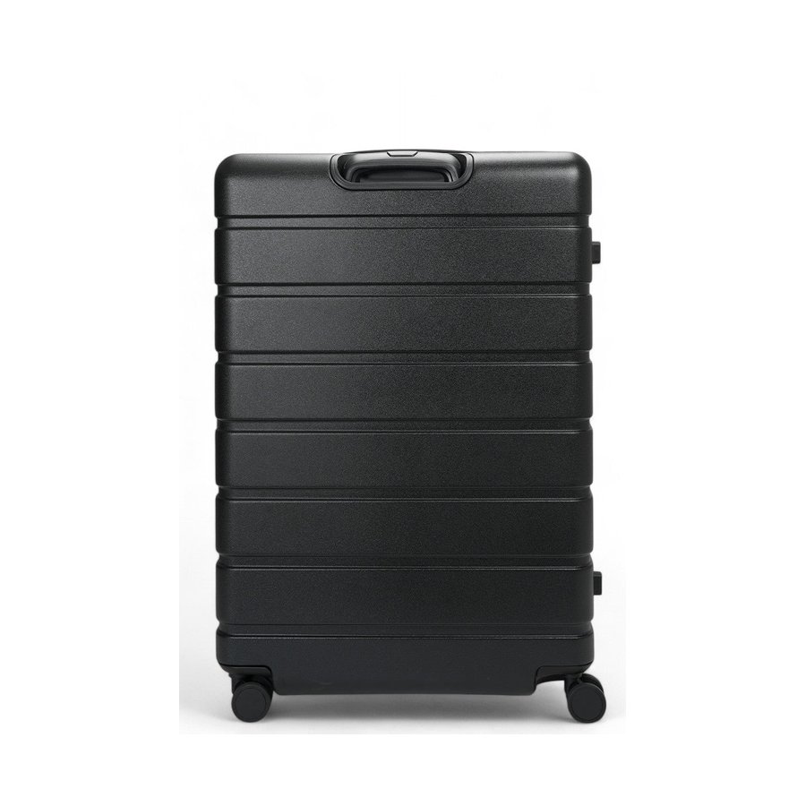Explorer Arlo Pro 75cm Hardside Expandable Checked Suitcase Black Black