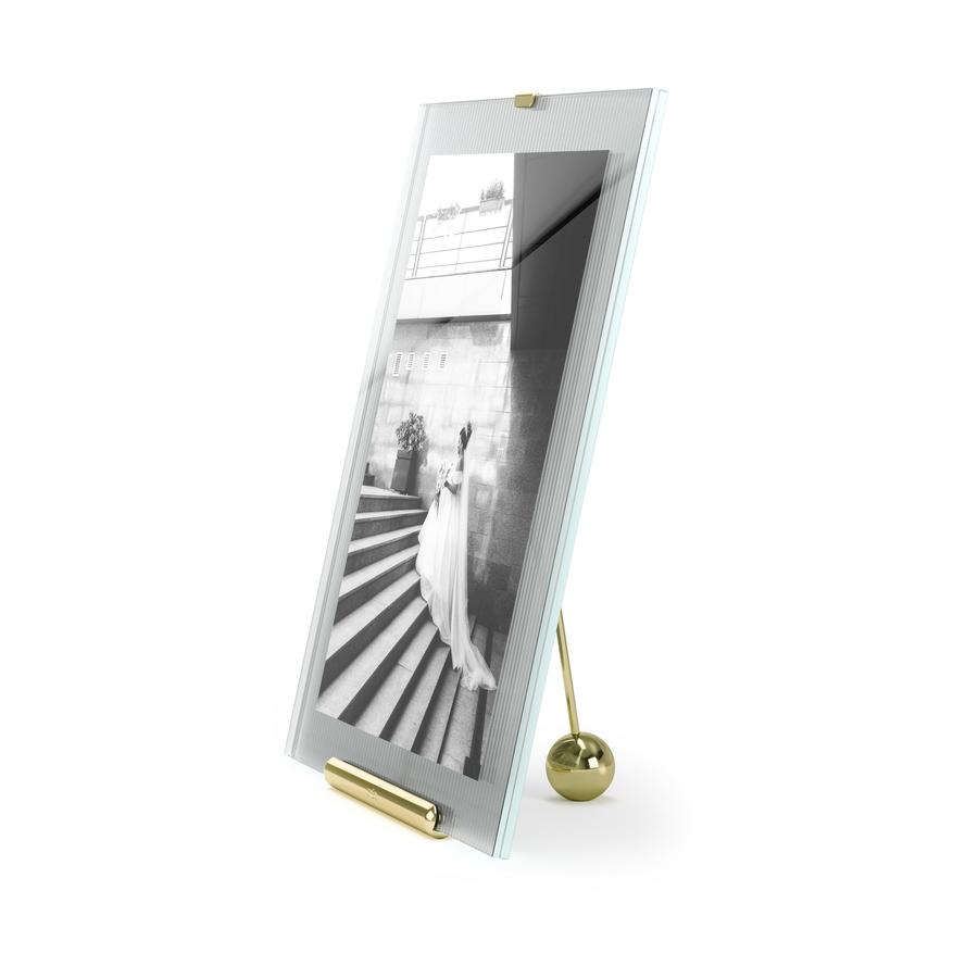 Umbra Flute 20 x 25cm Picture Frame Brass Brass