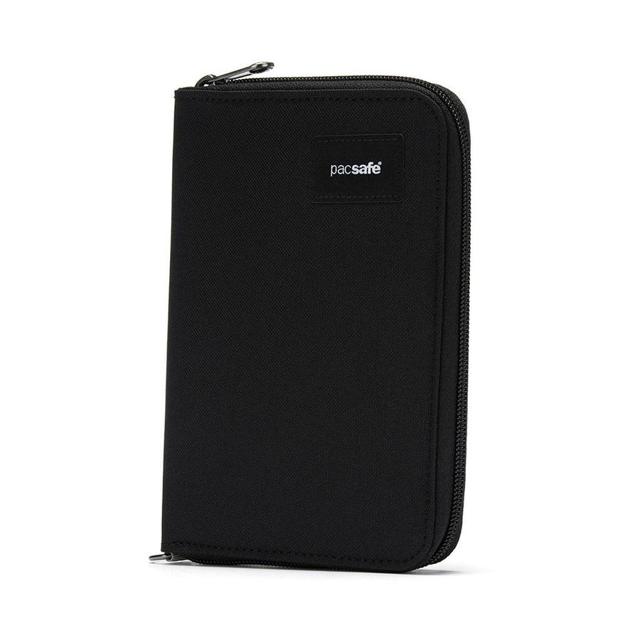 Pacsafe RFIDsafe Compact Travel Organiser Jet Black Jet Black