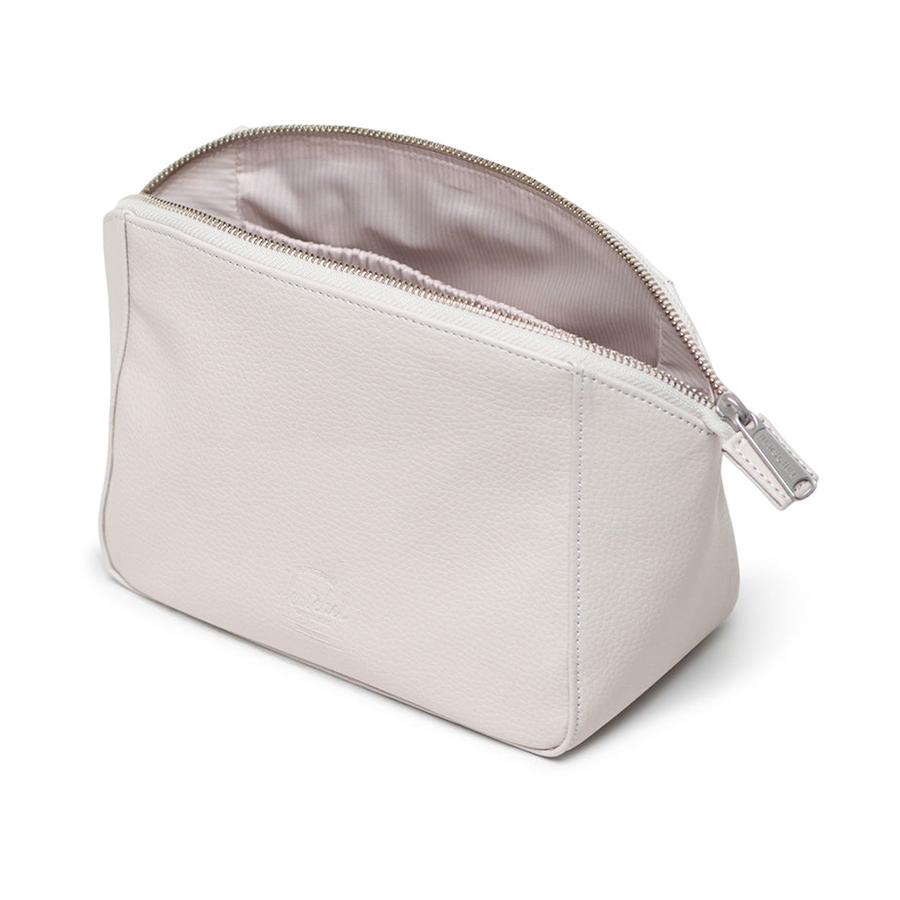 Herschel Milan Vegan Leather Toiletry Kit Moonbeam Moonbeam