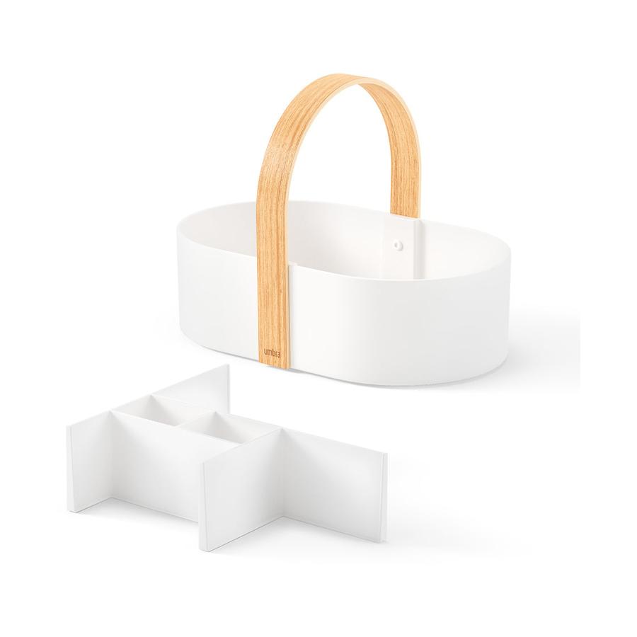 Umbra Bellwood Caddy White/Natural White/Natural