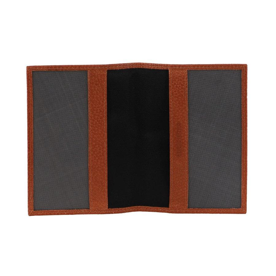 Pierre Cardin Orla Leather Passport Wallet Cover Cognac Cognac