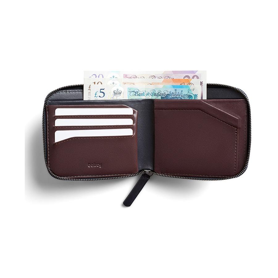 Bellroy RFID Zip Wallet Deep Plum Deep Plum