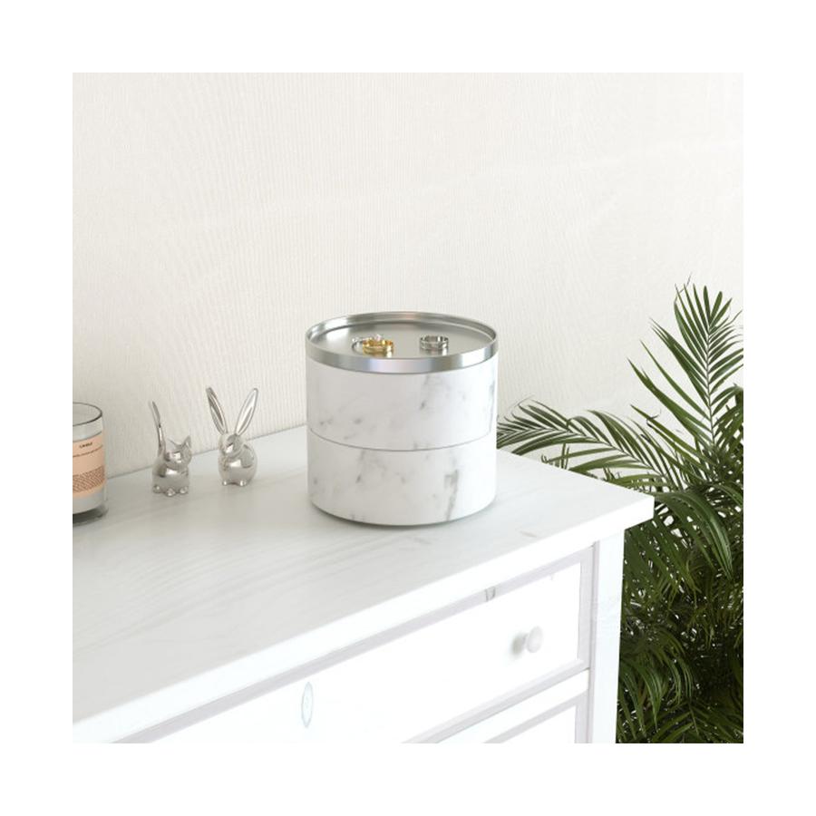 Umbra Tesora Jewellery Box White/Nickel White/Nickel