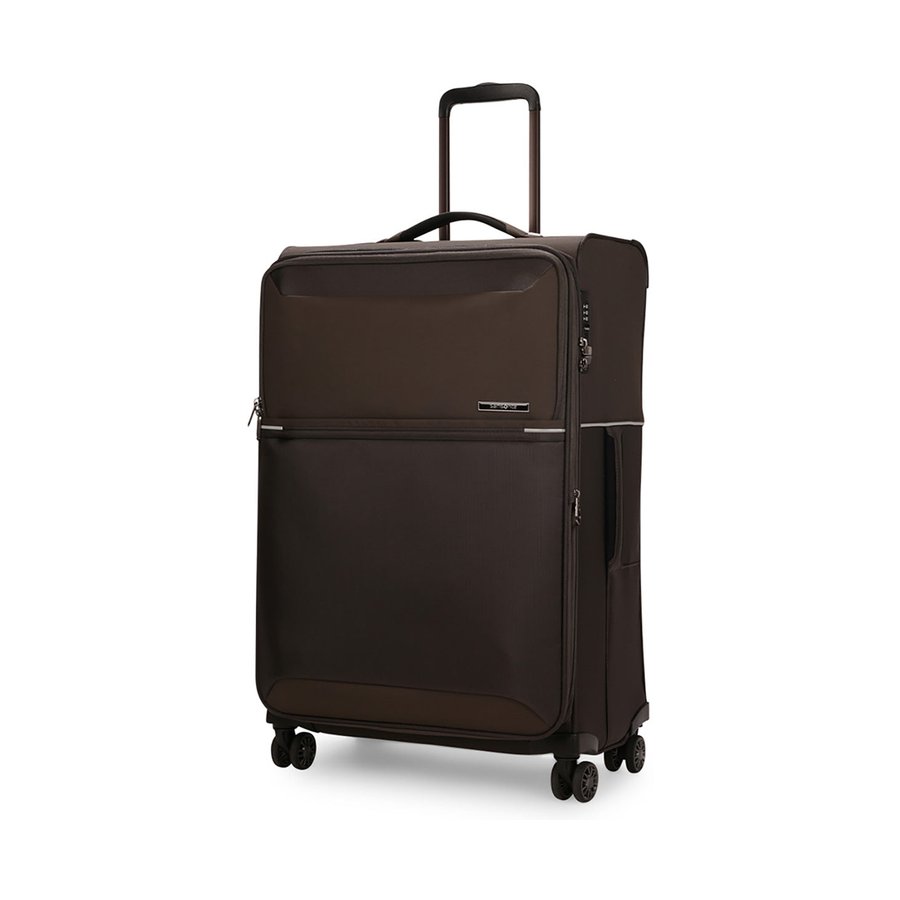 Samsonite 73H 71cm Softside Checked Suitcase Platinum Grey Platinum Grey