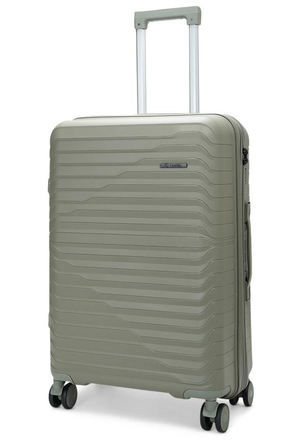 Caselite Summit 65cm Hardside Checked Suitcase Moss