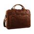 Pierre Cardin Sidney Rustic Leather 15" Laptop Bag Chestnut