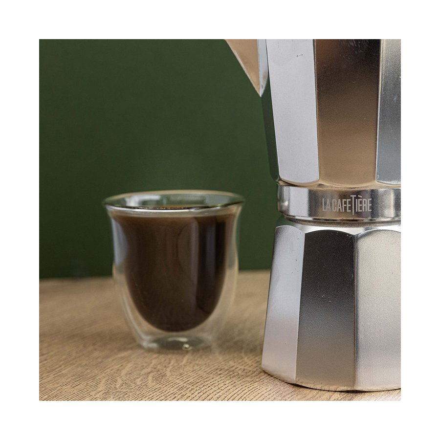 La Cafetiere Venice 9 Cup Espresso Maker Chrome Chrome