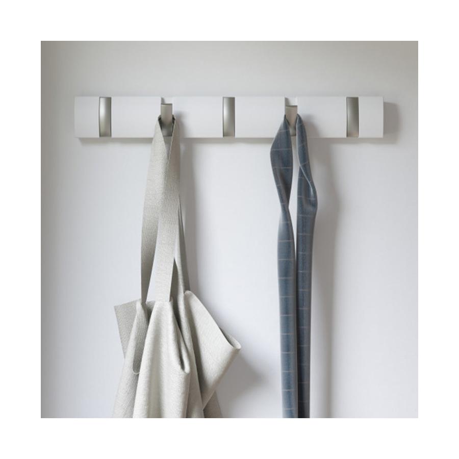 Umbra Flip 5 Wall Mounted Hook White White