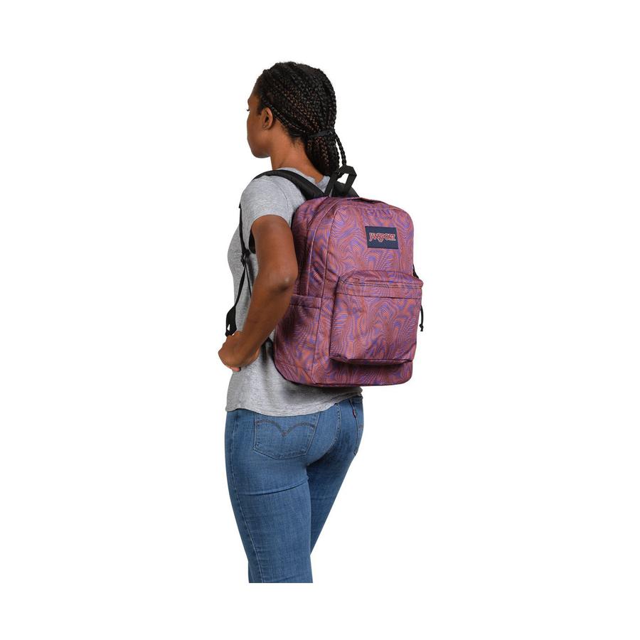 Jansport Superbreak Plus Backpack Moire Ripples Moire Ripples