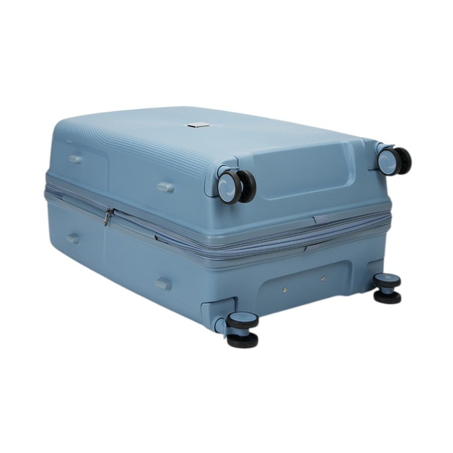 Caselite Aero 75cm Hardside Checked Suitcase Light Blue Light Blue