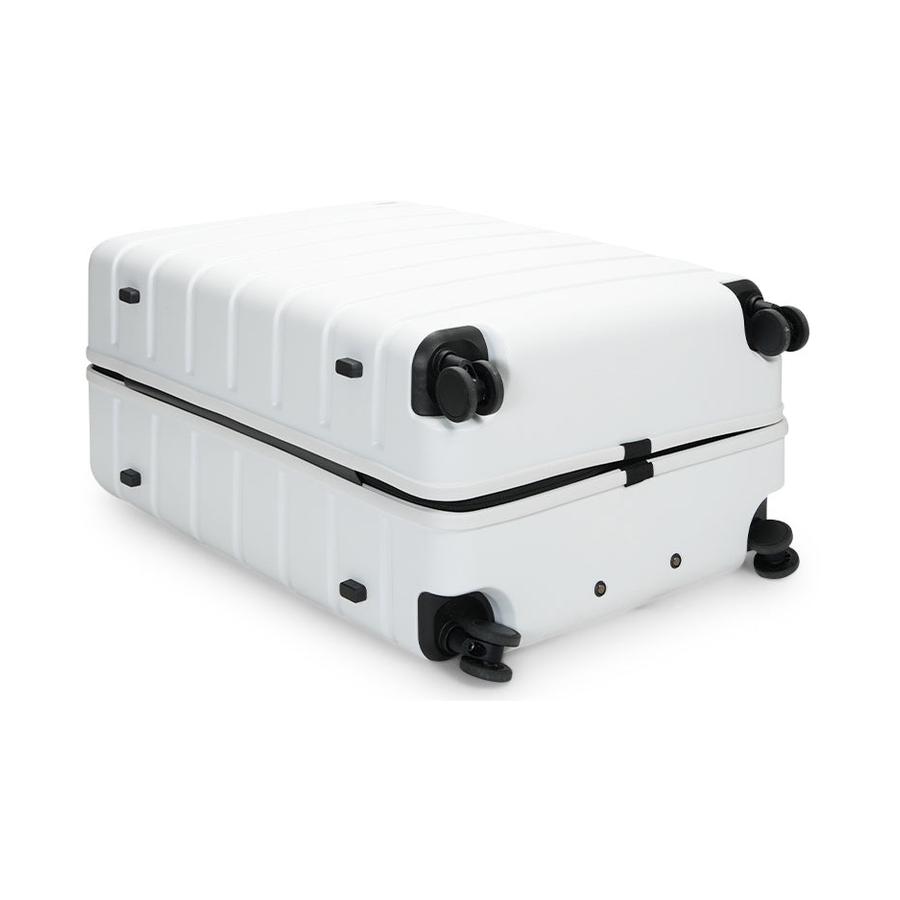 Explorer Arlo Pro 52cm Front Access & 75cm Hardside Luggage Set White White