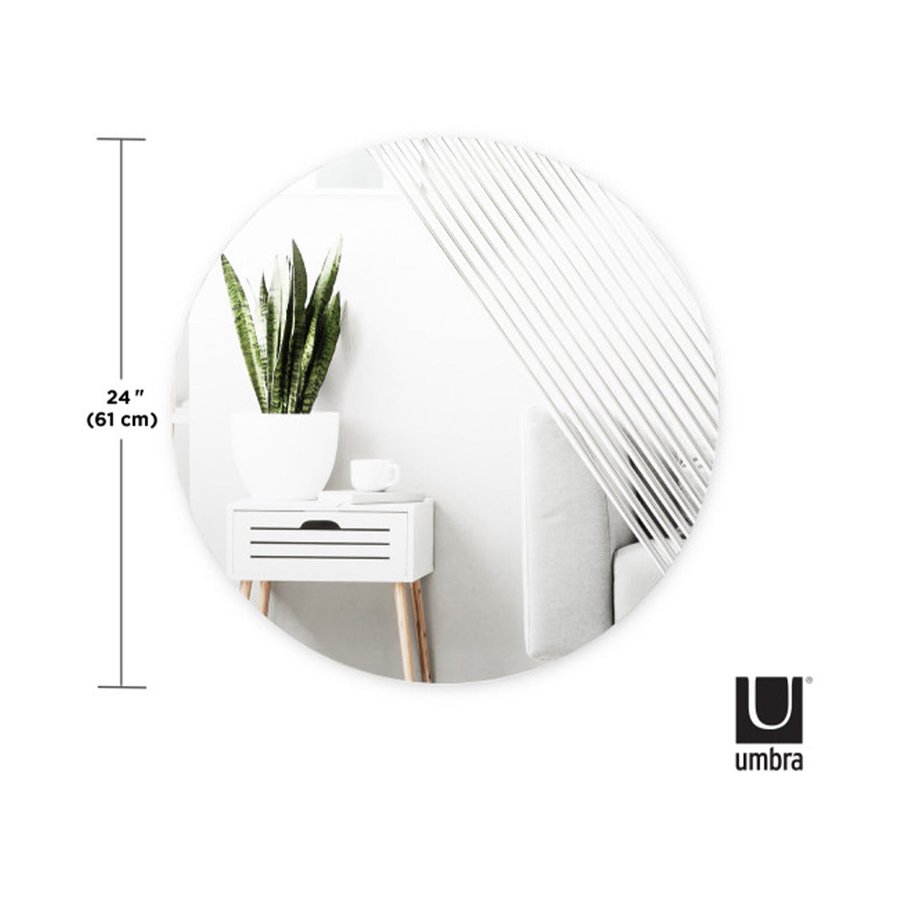 Umbra Ridge Wall Mirror (61cm) Clear Clear