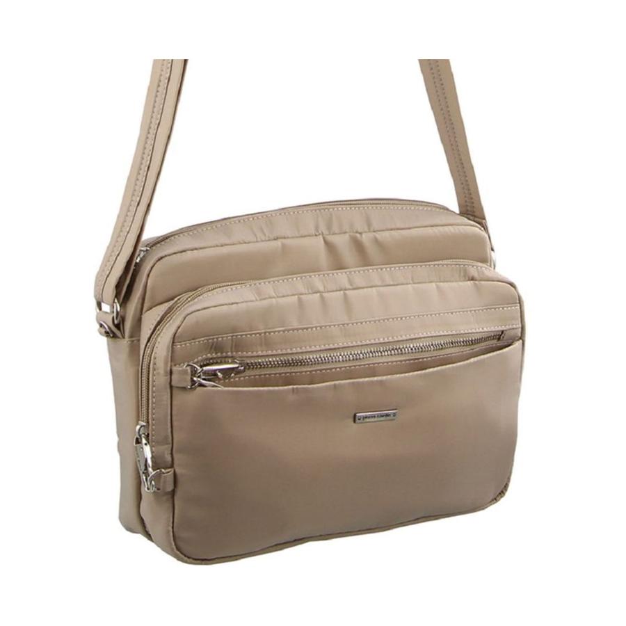 Pierre Cardin Oakley Anti-Theft Crossbody Bag Taupe Taupe