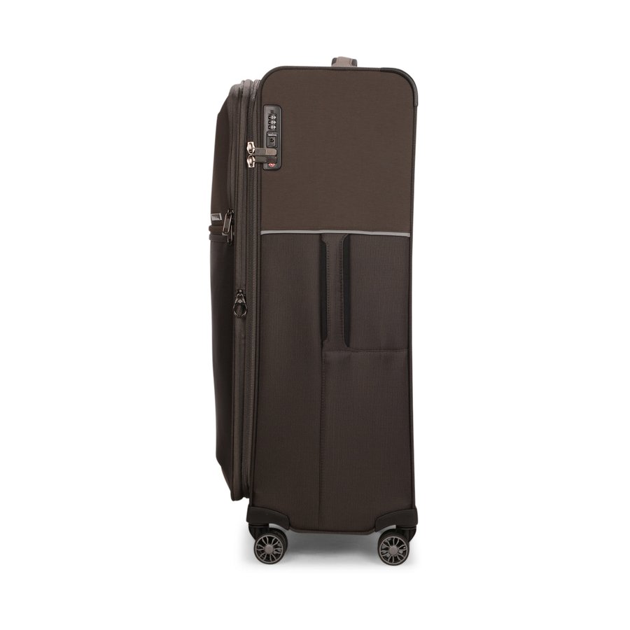 Samsonite 73H 78cm Softside Checked Suitcase Platinum Grey Platinum Grey