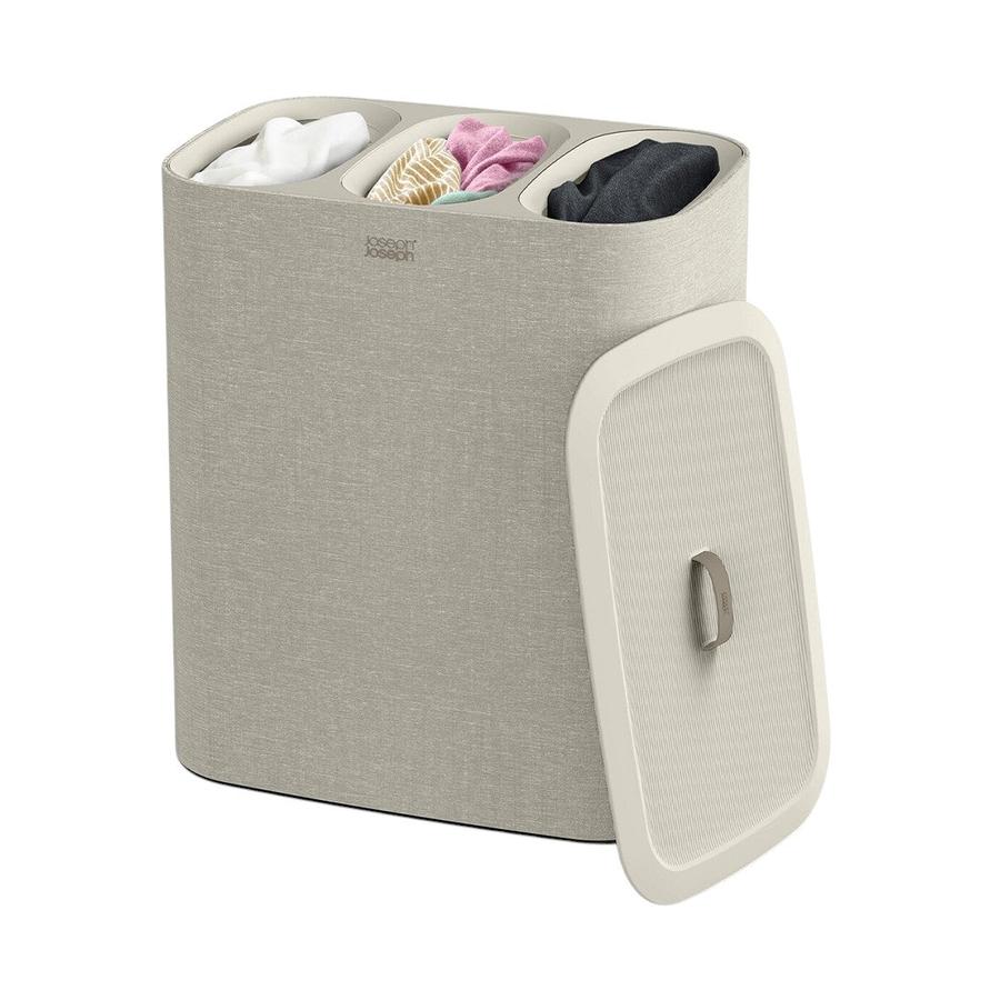 Joseph Joseph Tota Trio 90L Laundry Separation Basket Ecru Ecru