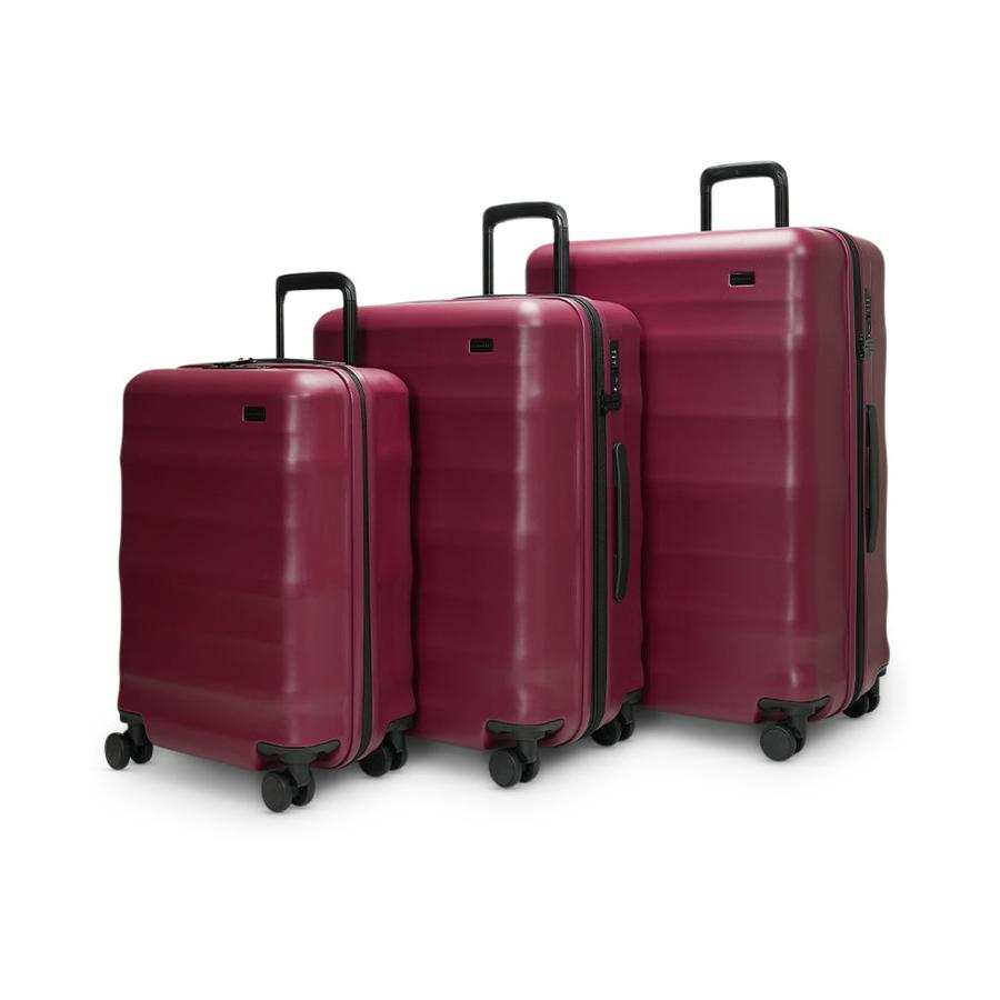 Explorer Luna-Air 55cm, 63cm & 74cm Hardside Luggage Set Merlot Merlot
