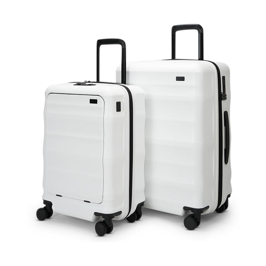 Explorer Luna-Air 55cm Front Access & 63cm Hardside Luggage Set White White