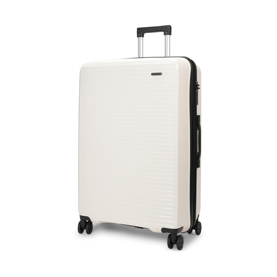 Nomad Venture 75cm Hardside Checked Suitcase White White