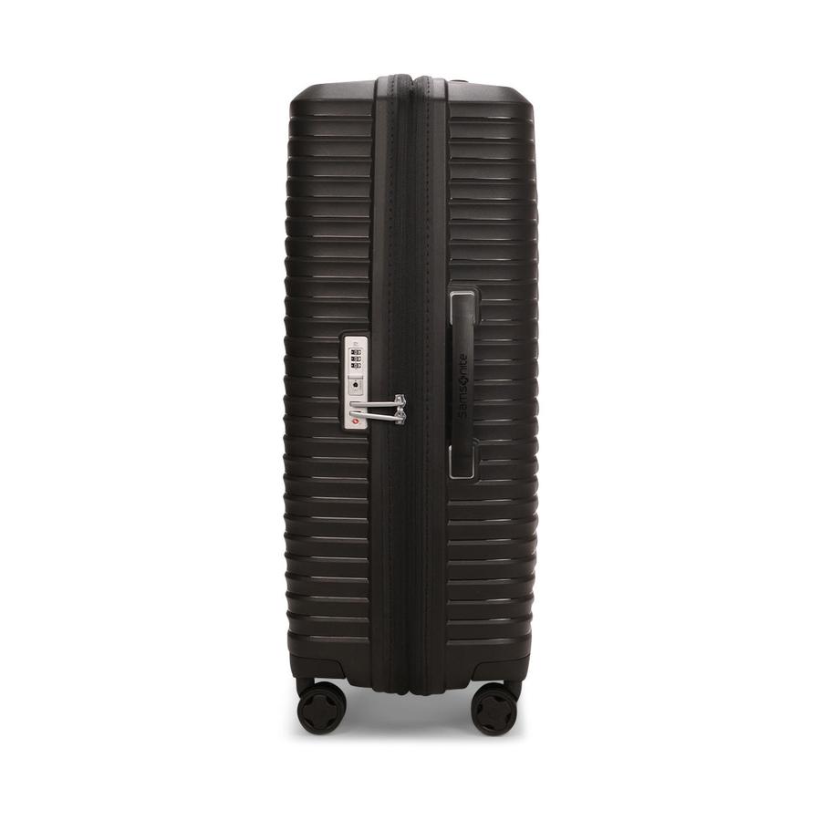 Samsonite Upscape 75cm Hardside Checked Suitcase Black Black